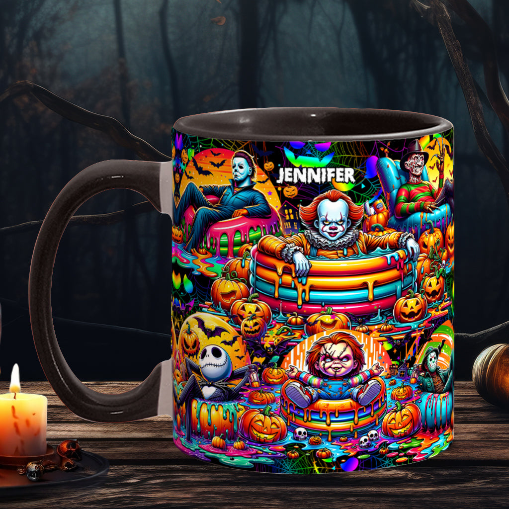 Personalized Halloween Accent Mug Custom Name Unique Gift