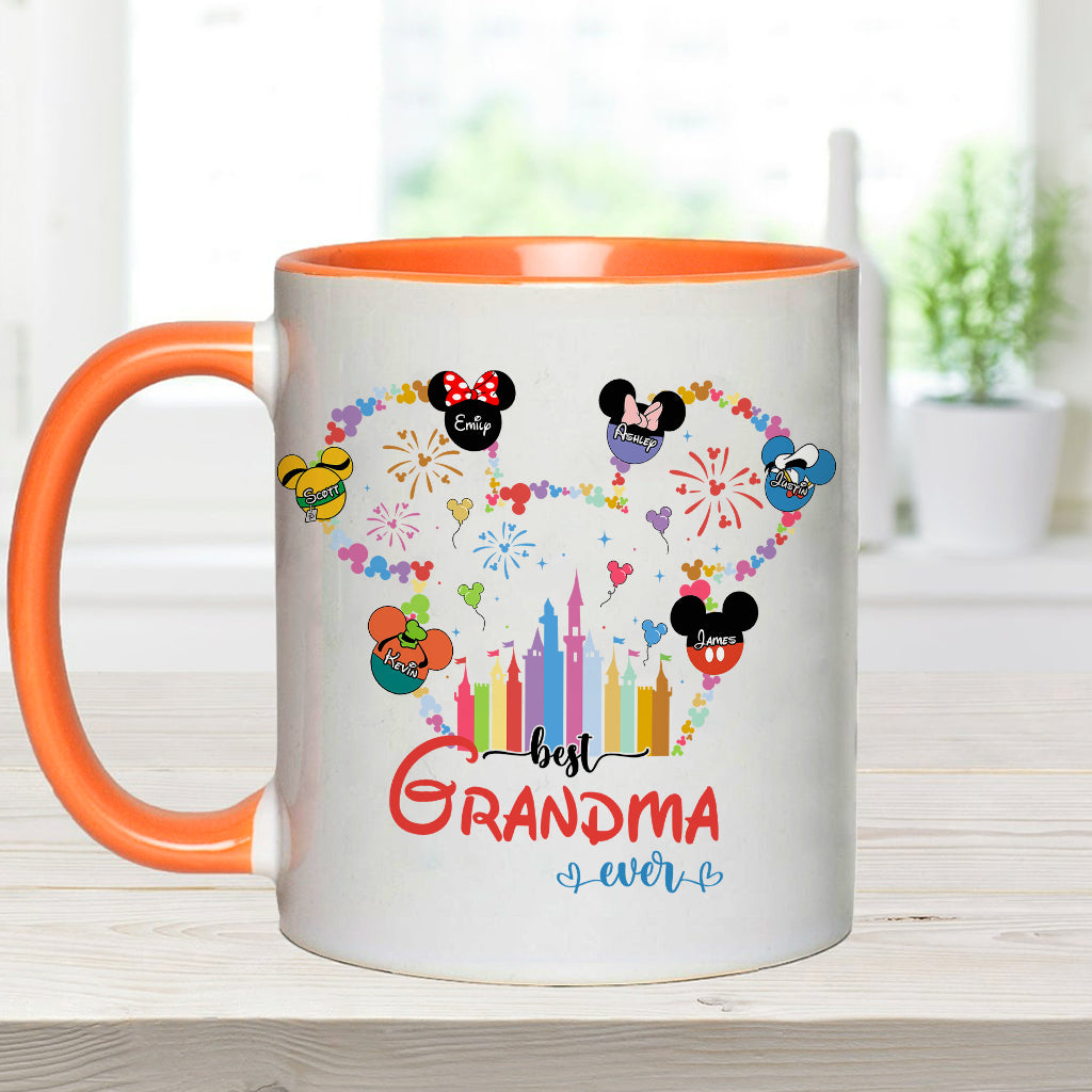 Personalized Grandma Accent Mug Custom Name Gift for Mother's Day