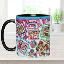 Load image into Gallery viewer, Personalized Two-Tone Accent Mug Custom Name Gift for Couples
