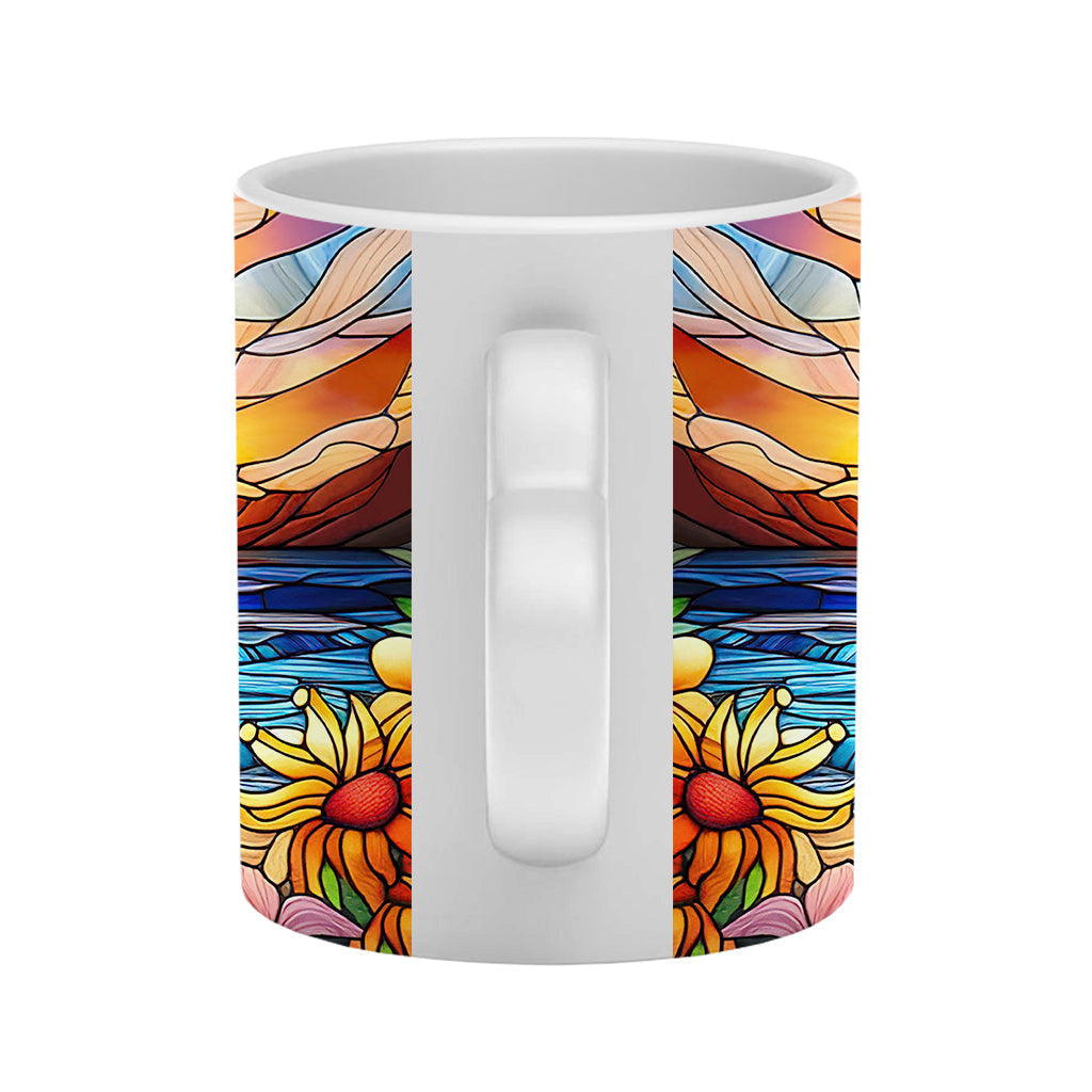Personalized Heart Handle Mug Custom Name Gift for Couple
