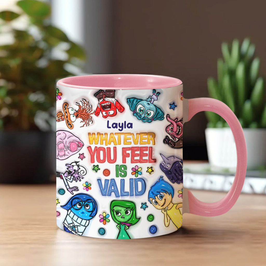 Personalized Accent Mug Whatever You Feel Valid Gift for Kids