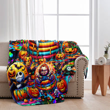 Load image into Gallery viewer, Personalized Halloween Blanket Custom Name Cozy Gift for Friends
