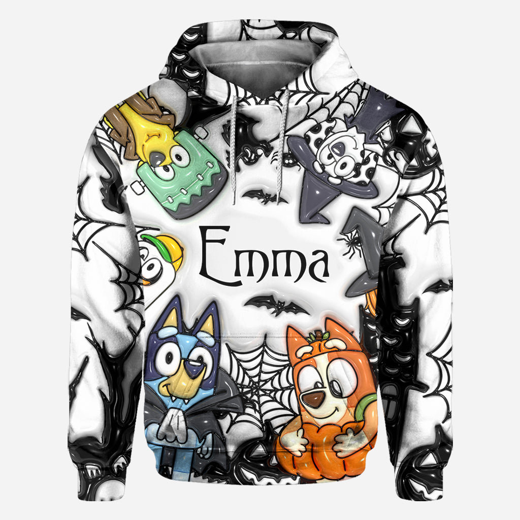 Personalized Halloween All-Over Shirt Custom Name Gift for Kids