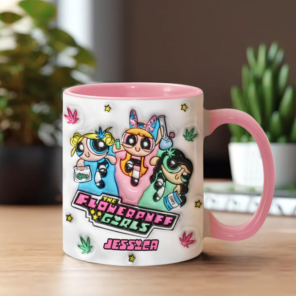 Personalized Weed Accent Mug Custom Name Gift for Her