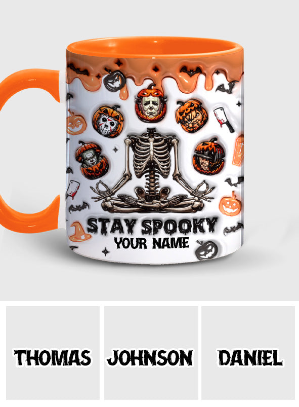 Personalized Stay Spooky Accent Mug Custom Name Gift