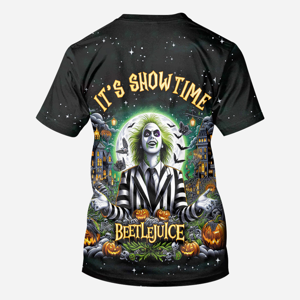 Personalized Beetlejuice All Over Shirt Custom Name Halloween Gift