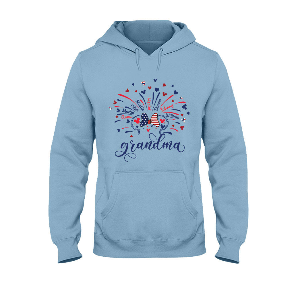Personalized Firework Mouse T-shirt & Hoodie for Family | 4th of July Gift