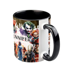 Load image into Gallery viewer, Personalized Horror-Themed Accent Mug Custom Name Gift
