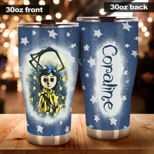 Load image into Gallery viewer, Personalized Coraline Tumbler Custom Name Drinkware Gift

