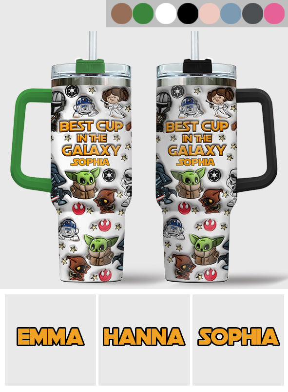 Personalized Galaxy Tumbler with Handle Gift for Kids - Custom Name