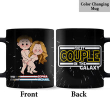 Load image into Gallery viewer, Personalized Couple Mug Best In The Galaxy Custom Names Gift
