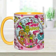 Load image into Gallery viewer, Personalized Merry Grinchmas Accent Mug Custom Name Holiday Gift
