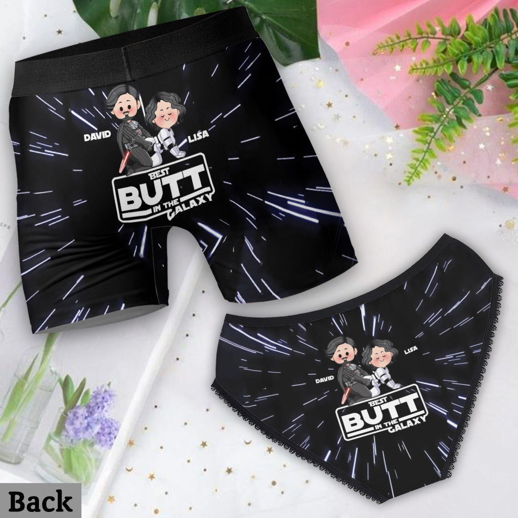 Personalized Best Butt in the Galaxy Women's Briefs & Men's Boxer Briefs Custom Name Gift