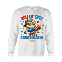 Load image into Gallery viewer, Personalized Kids T-Shirt Rollin Into Kindergarten Custom Name
