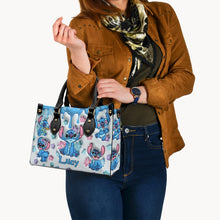 Load image into Gallery viewer, Personalized Ohana Leather Handbag Gift for Her - Floral Design
