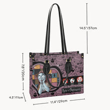 Load image into Gallery viewer, Personalized Nightmare Leather Handbag Custom Name Gift for Mom
