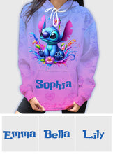 Load image into Gallery viewer, Personalized Blue Ohana All Over Shirt Custom Name Gift
