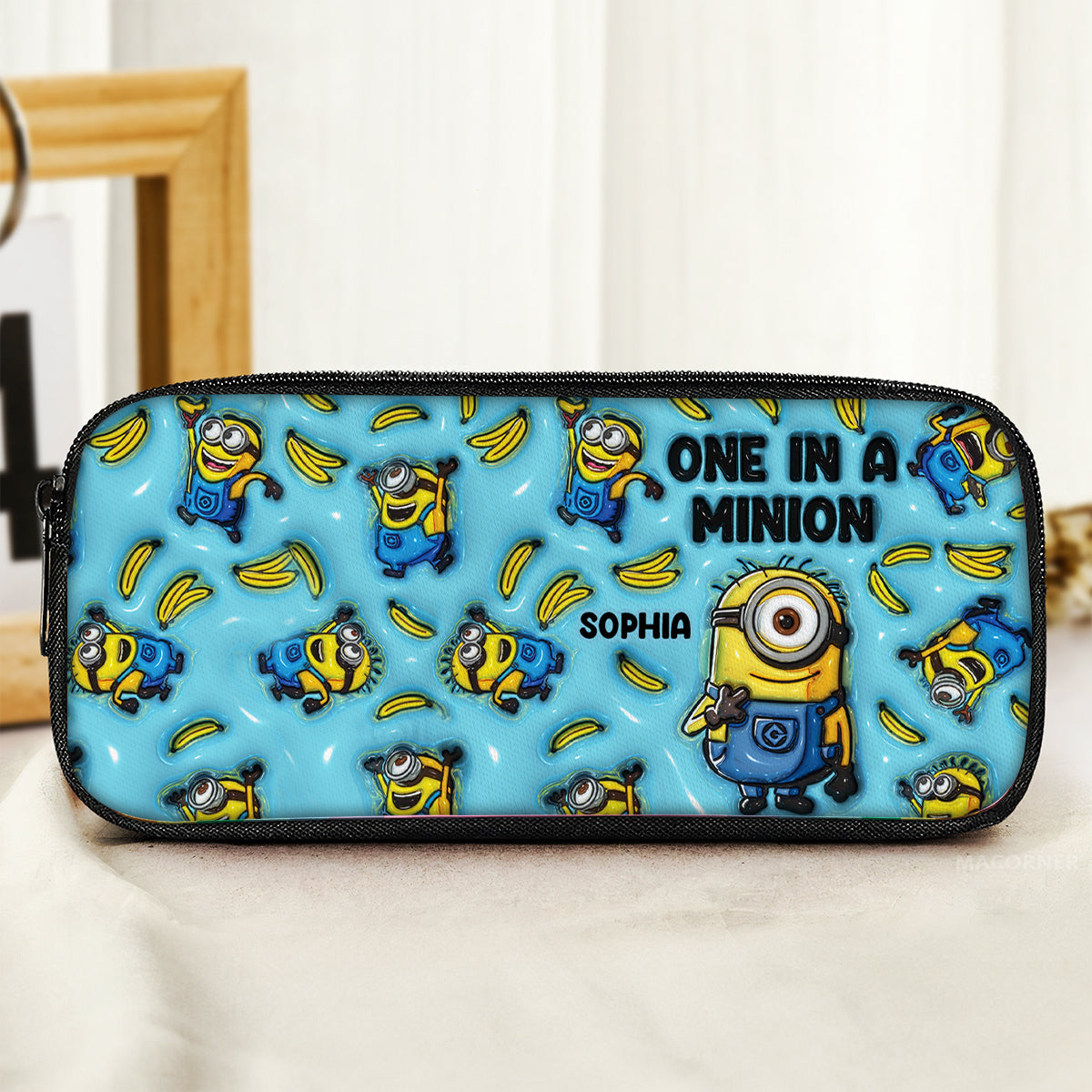 Personalized Minions Pencil Case Custom Name Gift for Kids
