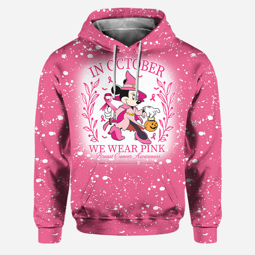 Personalized Breast Cancer Awareness Hoodie & Leggings Set with Custom Design