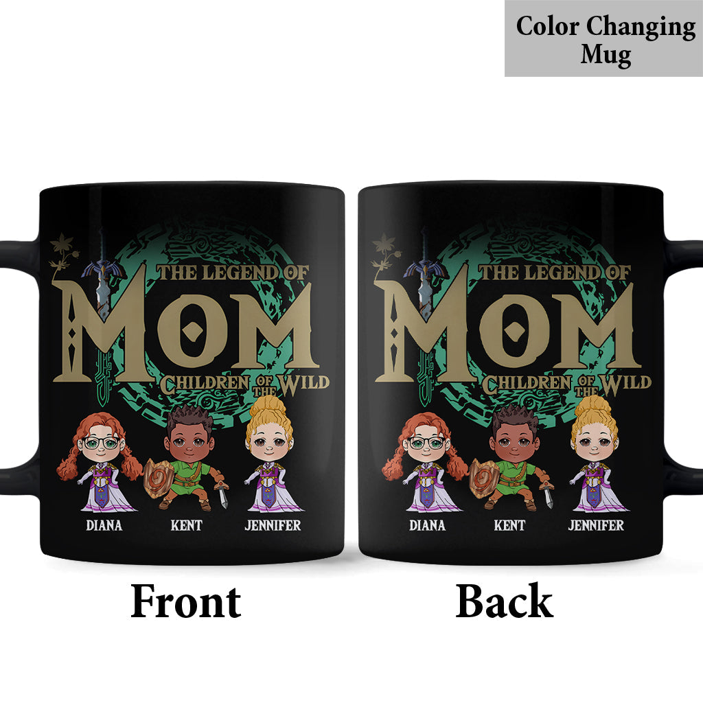 Personalized Legend of Mom Mug Custom Family Names Gift