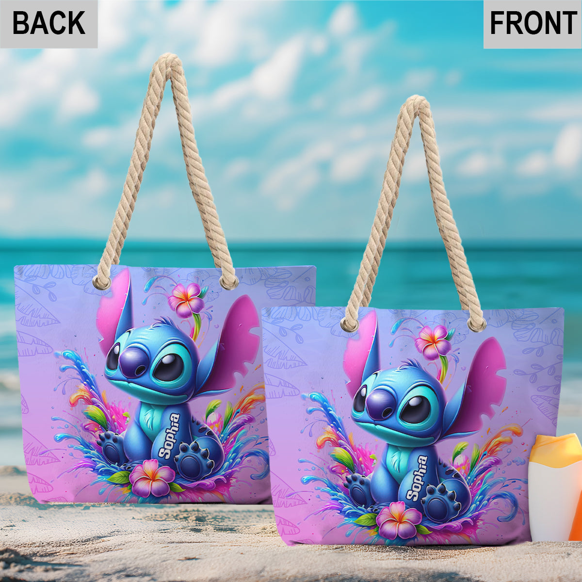 Personalized Beach Bag with Custom Design for Summer Fun