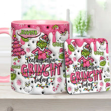 Load image into Gallery viewer, Personalized Grinch Accent Mug &amp; Coaster Gift for Christmas
