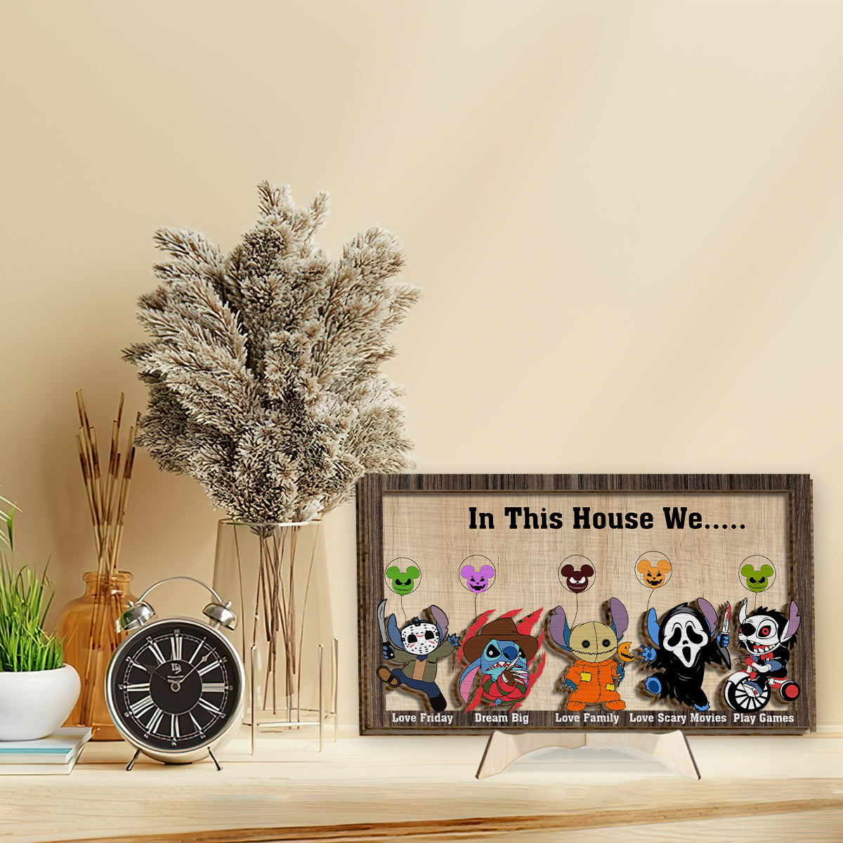 Personalized 2 Layered Wood Sign Custom Ohana Home Decor Gift