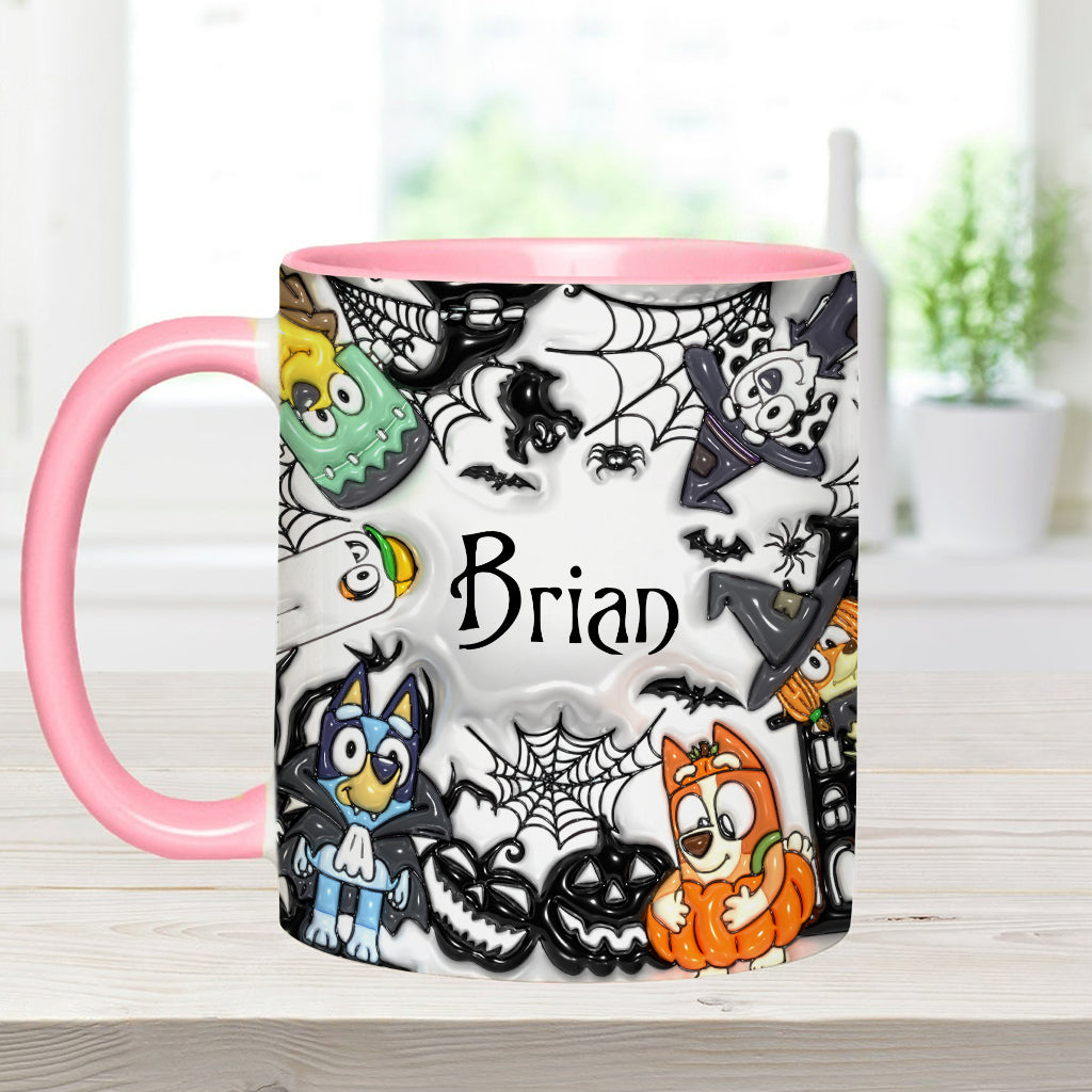 Personalized Halloween Accent Mug with Custom Name Gift