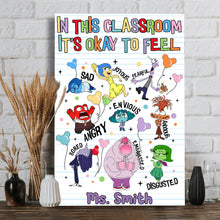 Load image into Gallery viewer, Personalized Classroom Wall Art Feelings Canvas Print Gift for Teacher
