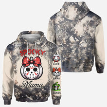 Load image into Gallery viewer, Personalized Spooky Mama All Over Shirt for Mom | Custom Name Gift
