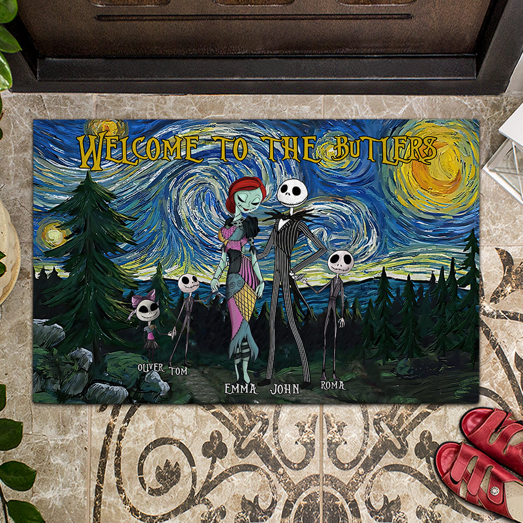 Personalized Nightmare Doormat Custom Welcome Mat for Family