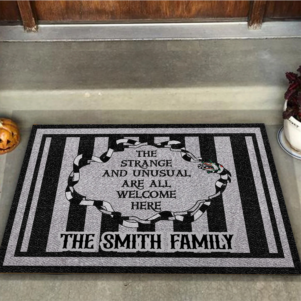 Personalized Doormat with Unique Welcome Message for Family