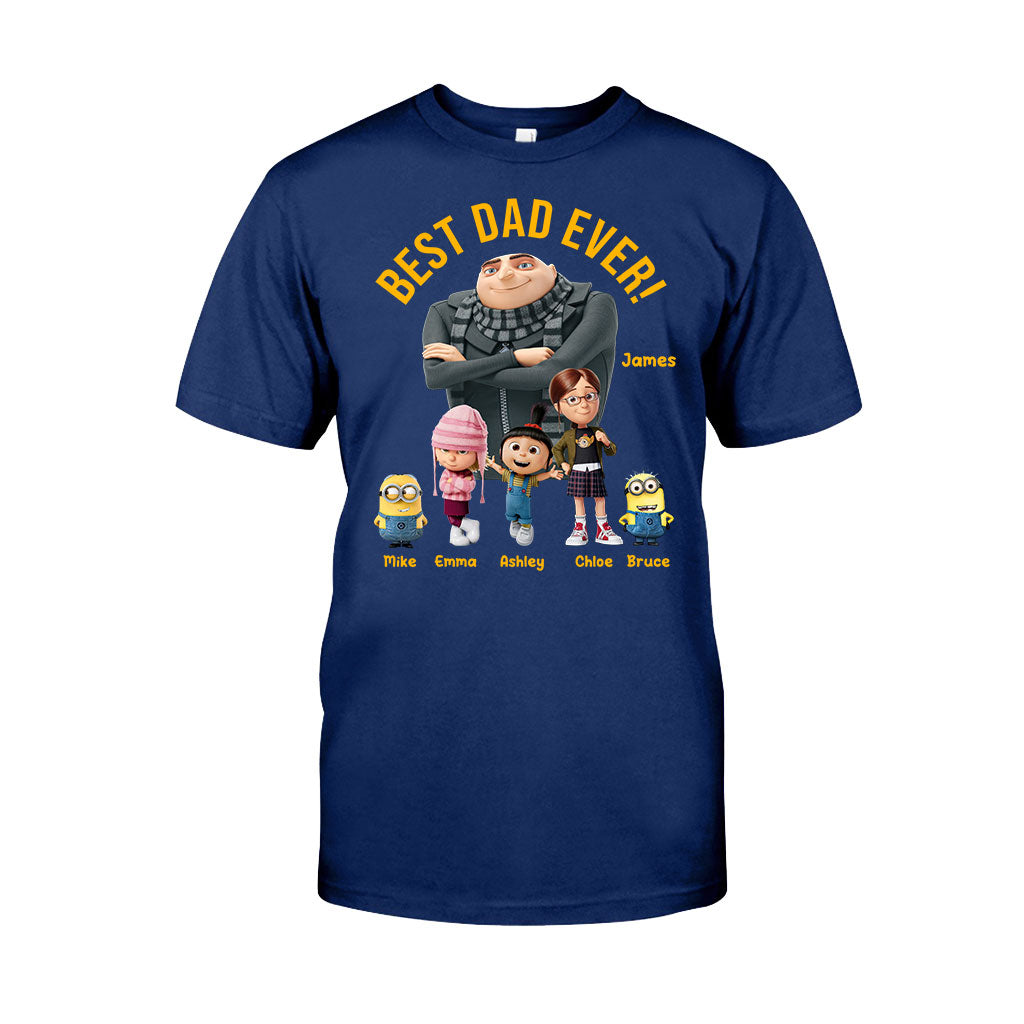 Personalized Best Dad Ever T-shirt & Hoodie Gift for Father's Day