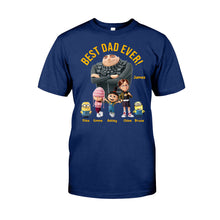 Load image into Gallery viewer, Personalized Best Dad Ever T-shirt &amp; Hoodie Gift for Father's Day
