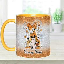 Load image into Gallery viewer, Personalized Spooky Mama Halloween Accent Mug Gift for Mom
