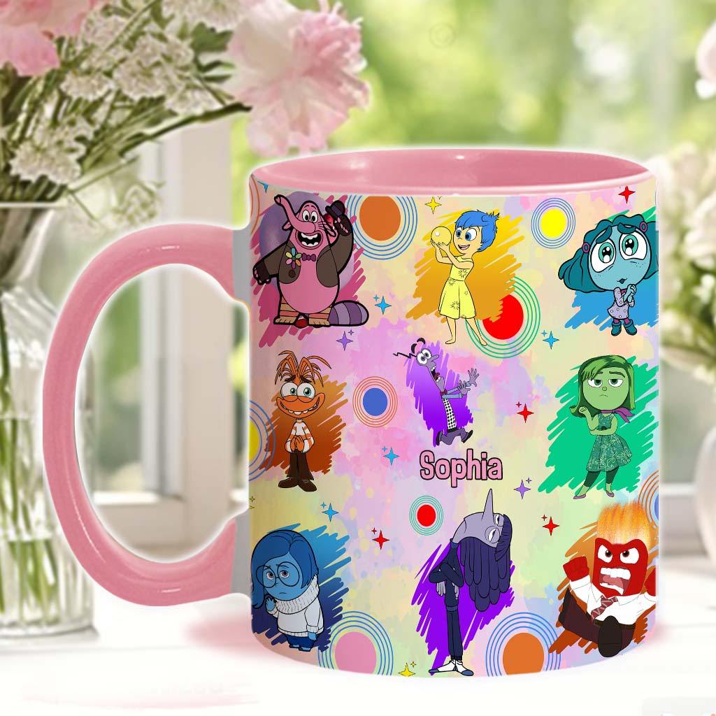 Personalized Accent Mug with Emotions Design Gift for Friends
