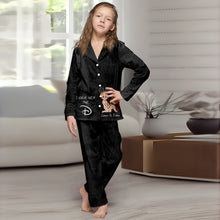 Load image into Gallery viewer, Personalized Satin Pajama Set for Couples with Custom Names &amp; Design
