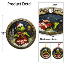 Load image into Gallery viewer, Personalized Grinch Christmas Ornament Custom Name Gift
