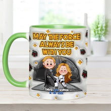 Load image into Gallery viewer, Personalized Star Wars Accent Mug Custom Name Gift for Fans

