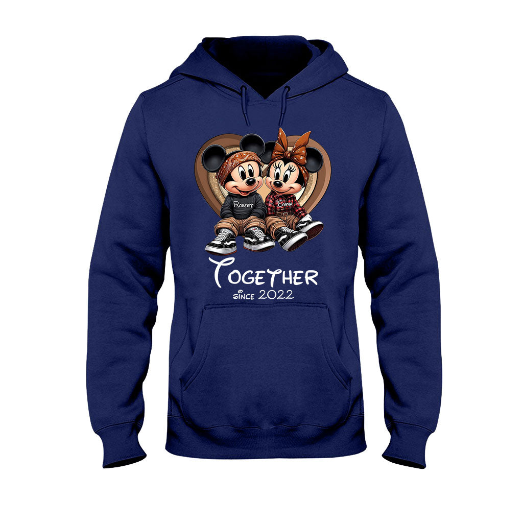 Personalized Chicano Couple T-shirt & Hoodie Gift Together Since 2022