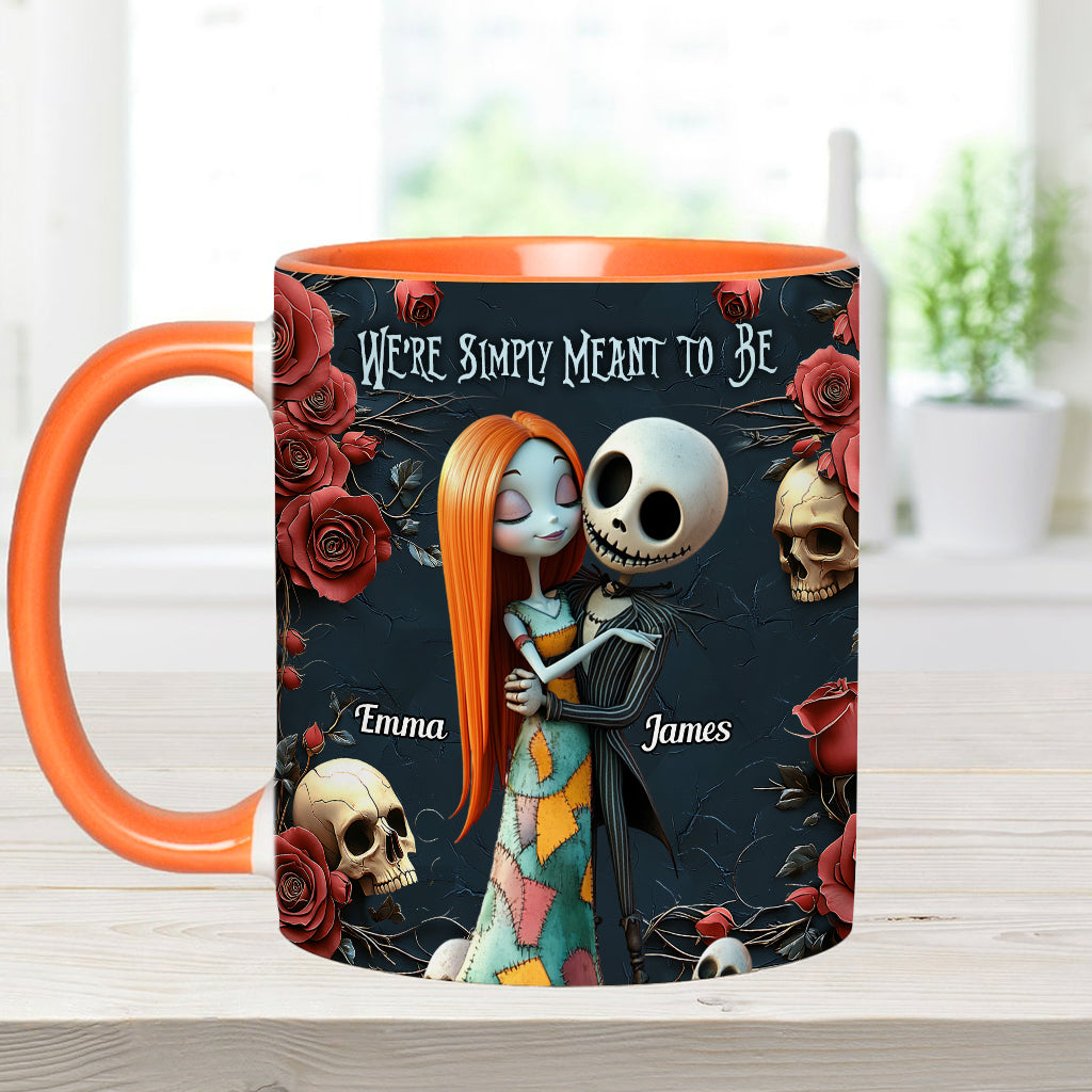 Personalized Nightmare Accent Mug Custom Name Gift for Couple
