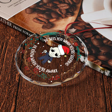 Load image into Gallery viewer, Personalized Horror Movie Characters Glass Ornament Gift for Christmas
