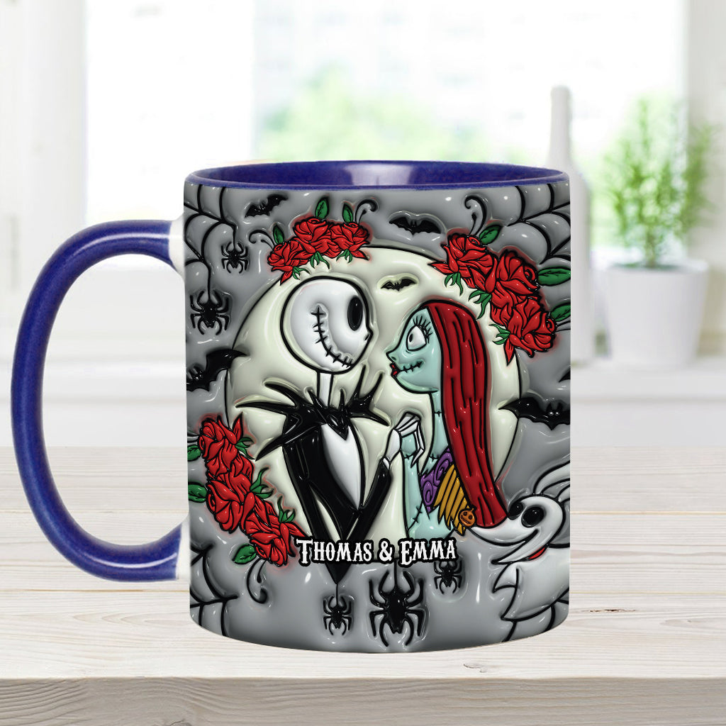 Personalized Nightmare Accent Mug for Couples | Custom Name Gift