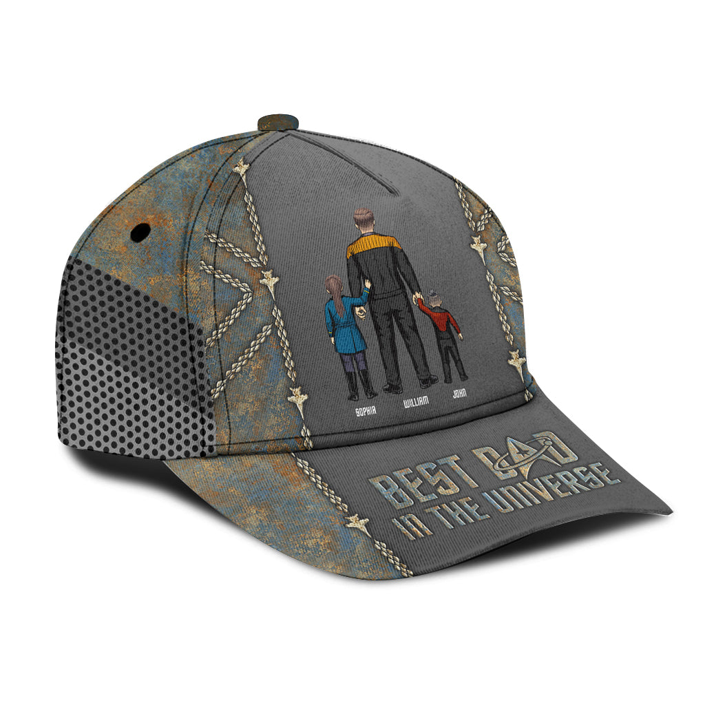 Personalized Classic Cap Best Dad In The Universe Gift Idea