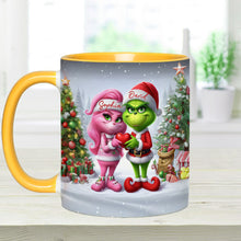 Load image into Gallery viewer, Personalized Merry Grinchmas Accent Mug Custom Name Gift for Christmas
