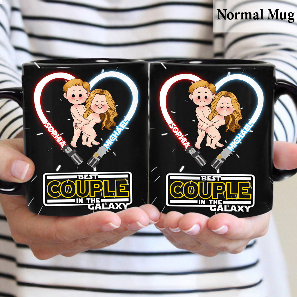 Personalized Couple Mug Custom Names Best Couple in the Galaxy Gift