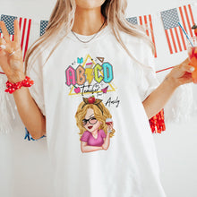 Load image into Gallery viewer, Personalized Teacher T-shirt &amp; Hoodie Custom Name Gift for Teacher
