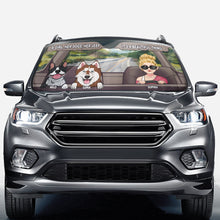 Load image into Gallery viewer, Personalized Dog Car Sunshade Custom Name Gift for Dog Lovers
