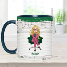 Load image into Gallery viewer, Personalized Accent Mug Custom Colleague Gift with Name
