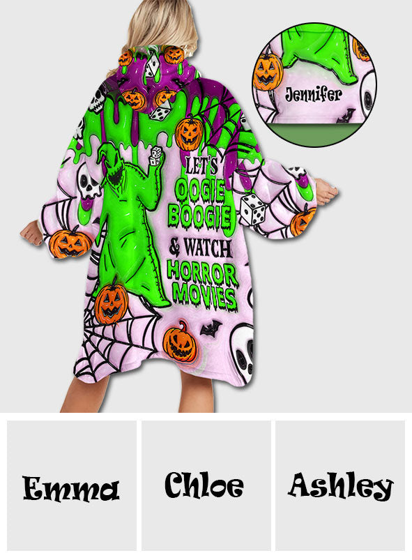 Personalized Oogie Boogie Blanket Hoodie for Halloween & Christmas Gift